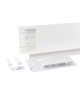 Goulotte GTL complète DRIVIA 13 65x250mm mi longueur avec 1 couvercle longueur 1,66m