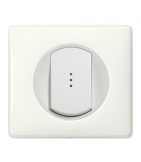 interrupteur Va-et-vient à Voyant complet Legrand Celiane Blanc Yesterday (doigt large)