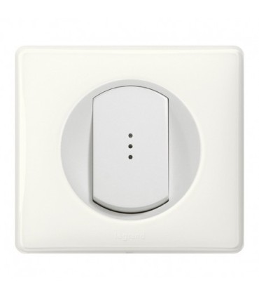 interrupteur Va-et-vient à Voyant complet Legrand Celiane Blanc Yesterday (doigt large)