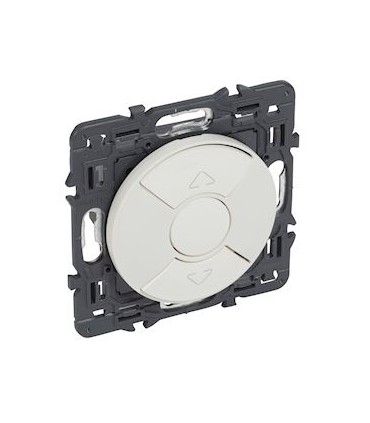 Poussoir Céliane volets roulants et stores  6A enjoliveur Blanc