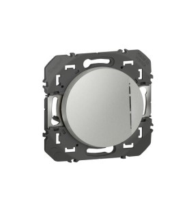 Interrupteur ou va-et-vient avec voyant lumineux Dooxie 10AX  enjoliveur alu