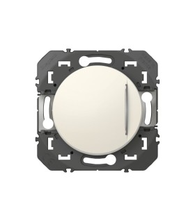 Poussoir dooxie avec voyant lumineux 6A 250V~ finition blanc