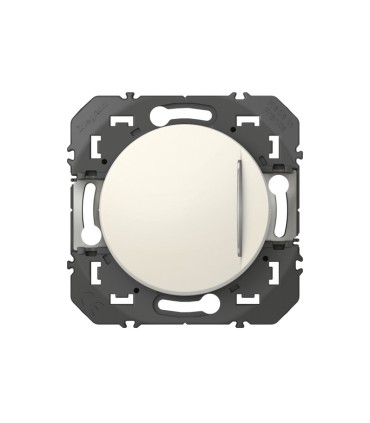Poussoir dooxie avec voyant lumineux 6A 250V~ finition blanc