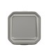 Poussoir NO lumineux Plexo complet saillie - gris