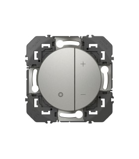 Variateur Dooxie toutes lampes 2 fils sans Neutre finition alu