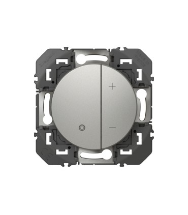 Variateur Dooxie toutes lampes 2 fils sans Neutre finition alu