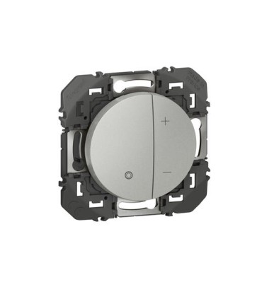 Variateur Dooxie toutes lampes 2 fils sans Neutre finition alu