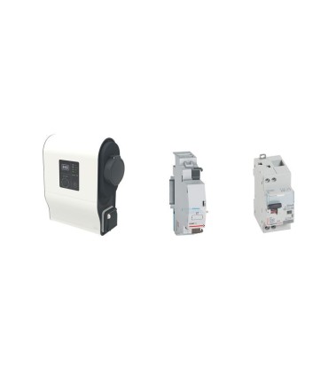 Pack borne VE mono Green'up Premium avec protections 7,4kW Mode 2/3