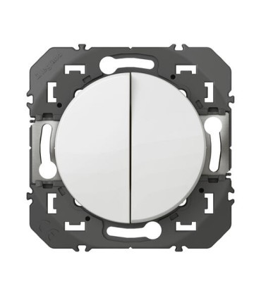 Interrupteur V et V dooxie 10AX+ bouton poussoir 6A finition blanc