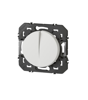 Interrupteur V et V dooxie 10AX+ bouton poussoir 6A finition blanc
