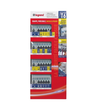 Tableau électrique équipé et pré câblé pour logement T6 DRIVIA