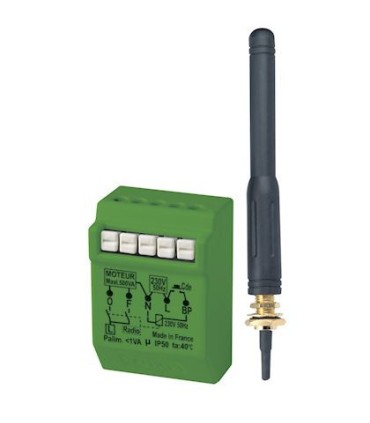 Micromodule radio encastré pour volets roulants avec Antenne Extérieur
