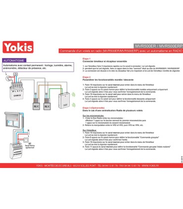 Micromodule radio encastré pour volets roulants avec Antenne Extérieur