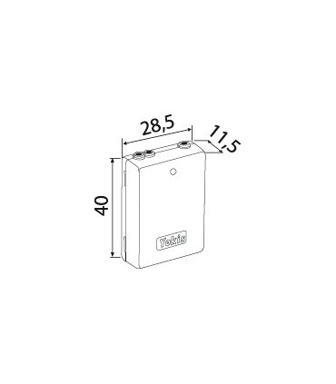 Émetteurs radio  2 canaux encastrable avec antenne extérieure