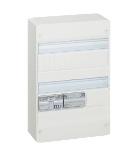 Coffret de communication Full Media tout RJ45 - distribution TV et services box vers les prises