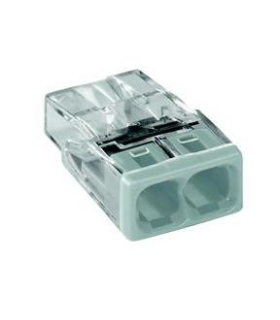 Bornes de raccordement Mini WAGO 2 pôles (100pcs)