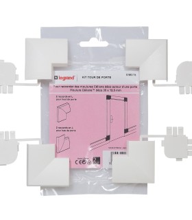 Kit tour de porte pour moulure Céliane déco 30x12,5mm