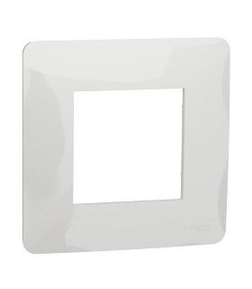 Unica Studio plaque de finition - Blanc  1 poste
