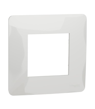 Unica Studio plaque de finition - Blanc  1 poste