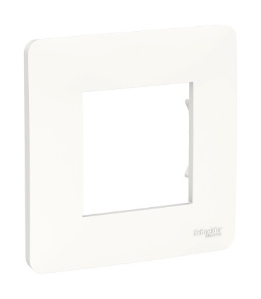 Unica Studio plaque de finition - Blanc  1 poste