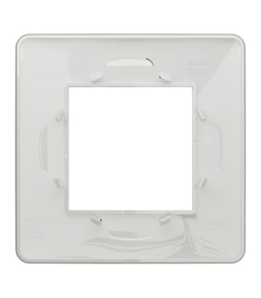 Unica Studio plaque de finition - Blanc  1 poste