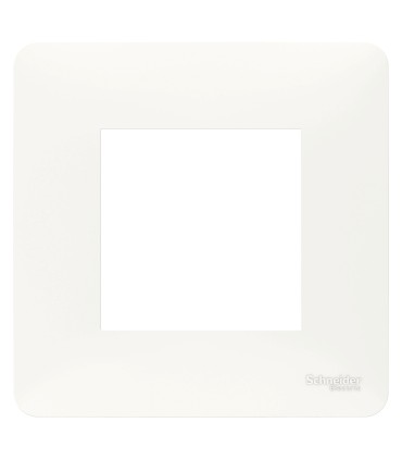 Unica Studio plaque de finition - Blanc  1 poste