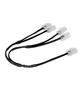 Cordon de brassage RJ45 quadruple téléphone pour réseau multimédia