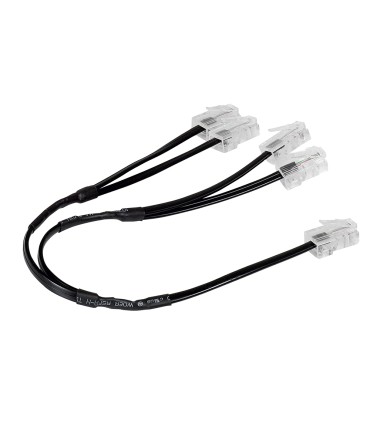 Cordon de brassage RJ45 quadruple téléphone pour réseau multimédia