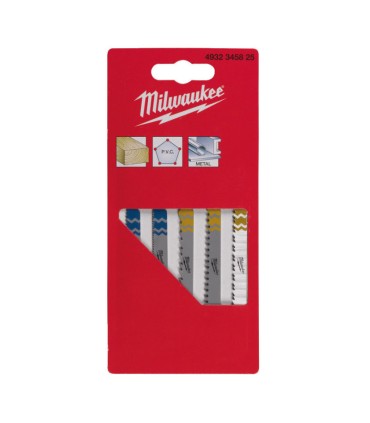 Set de 5 lames de scies sauteuse métal et bois