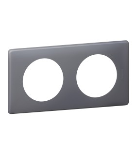 Plaque Céliane Schiste finition Poudré 2 postes