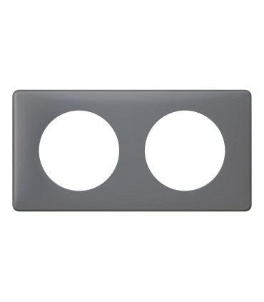 Plaque Céliane Schiste finition Poudré 2 postes