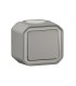 Interrupteur ou va-et-vient 10AX 250V Plexo complet saillie gris / Legrand
