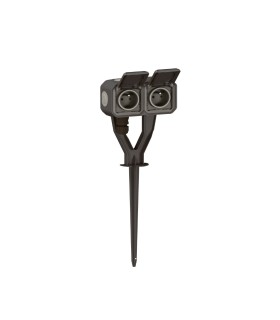 Piquet de jardin Plexo avec 2 prises précâblées anthracite / Legrand