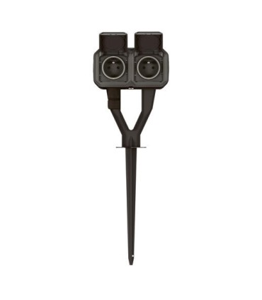 Piquet de jardin Plexo avec 2 prises précâblées anthracite / Legrand