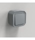 Interrupteur ou va-et-vient 10AX 250V Plexo complet saillie gris / Legrand