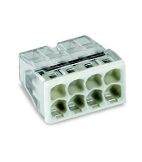 50 Mini Bornes de raccordement  WAGO 8 pôles (50pcs)