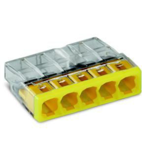 100 Mini Bornes de raccordement WAGO 5 pôles (100pcs)