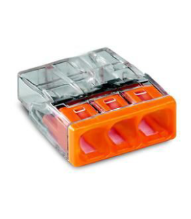 100 Mini Bornes de raccordement WAGO 3 pôles (100pcs)