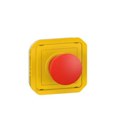 Coup de poing d'urgence Plexo composable jaune / Legrand