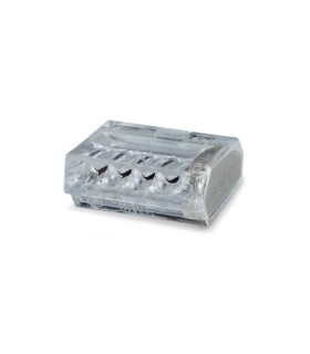 50 Bornes de connexion Wago 5 entrées Gris automatique