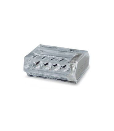 50 Bornes de connexion Wago 5 entrées Gris automatique