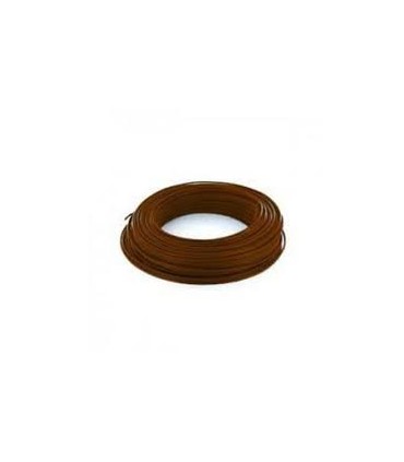 Fil HO7 V-U 1,5 mm² Marron Rigide couronne de 100 mètres