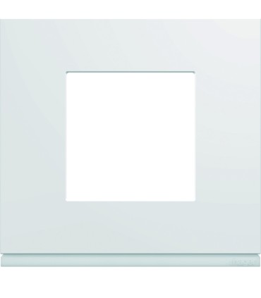 Plaque Gallery 1 poste blanc pure