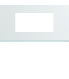 Plaque Gallery 4 modules entraxe 71mm Blanc pure
