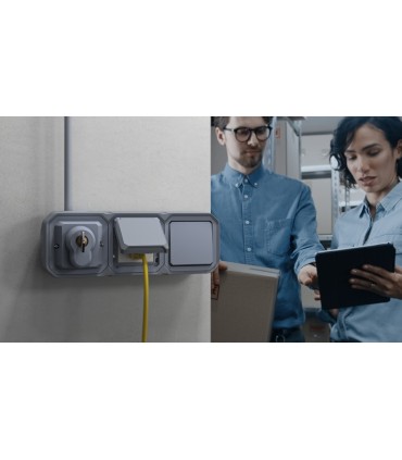 Interrupteur à clé Ronis 3 positions Plexo composable gris / Legrand