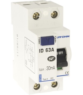 Interrupteur Différentiel 63A 1P+N 30mA Type A