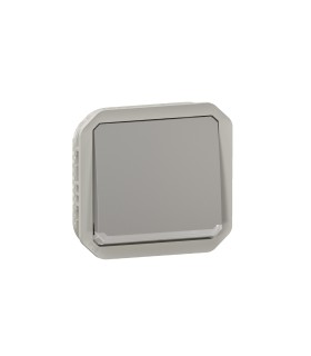 Interrupteur ou va-et-vient témoin 10AX 250V Plexo composable gris / Legrand