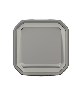 Interrupteur ou va-et-vient lumineux 10AX 250V Plexo composable gris / Legrand