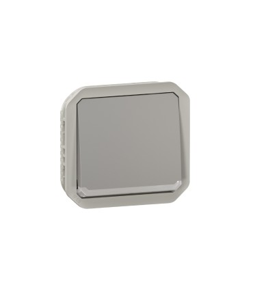 Interrupteur ou va-et-vient lumineux 10AX 250V Plexo composable gris / Legrand