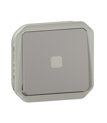 Interrupteur temporisé lumineux Plexo composable gris / Legrand
